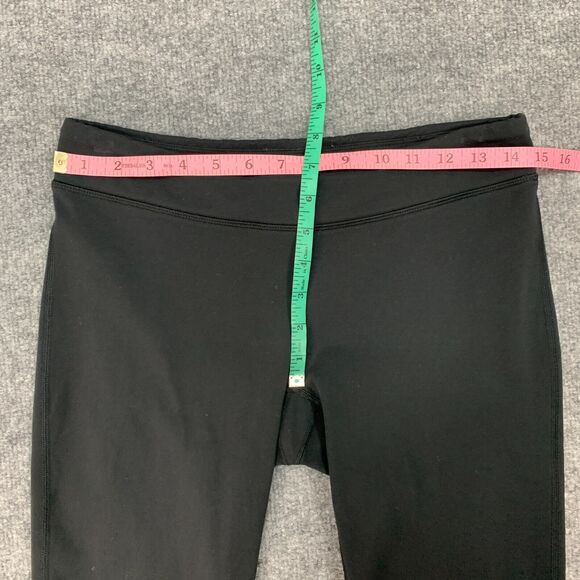 Lucy Capri Legging Womens M Medium Black Low Rise Pull On Athletic Crop Stretch - Picture 8 of 12